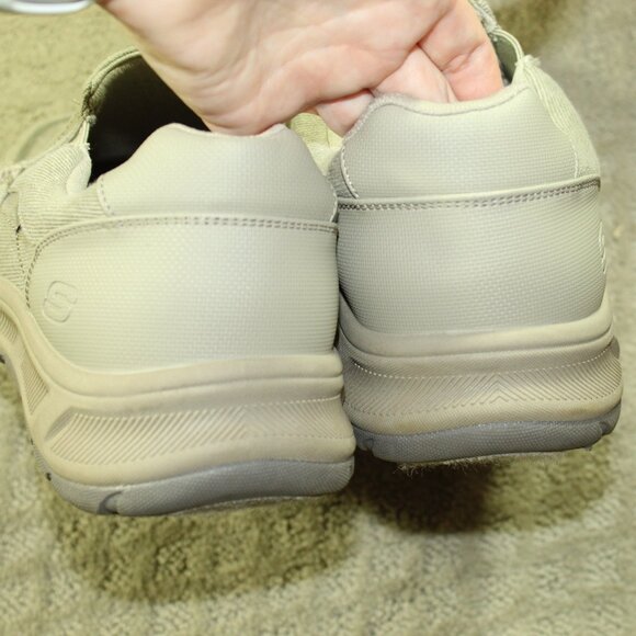 Skechers Mens Size 12 Cohagen Vierra Relaxed Fit SlipOn Casual Loafer Shoe Taupe - Picture 5 of 6